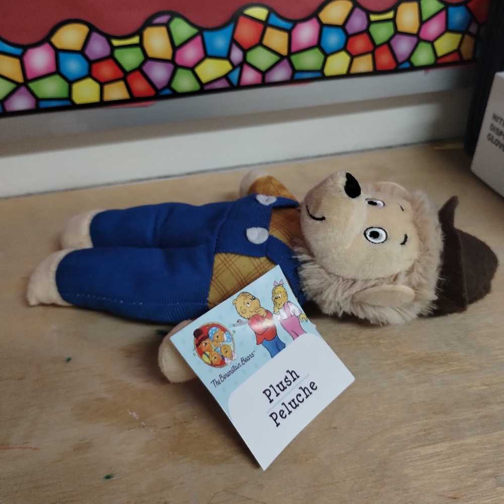÷PBS Kids The Berenstain Bears Teddy Bear 9in Stuffed Plush - New - Papa Bear - Picture 5 of 16